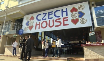 Entry to Czech House in Sochi